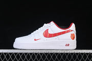 Nike Air Force 1 '07 Low White Red Zodiac Sneakers CW2288-111