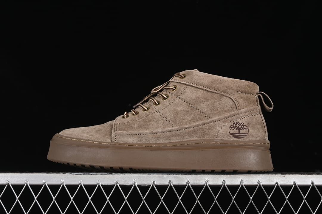 Timberland TB10072 Khaki Mid-Top Lace-Up Boots