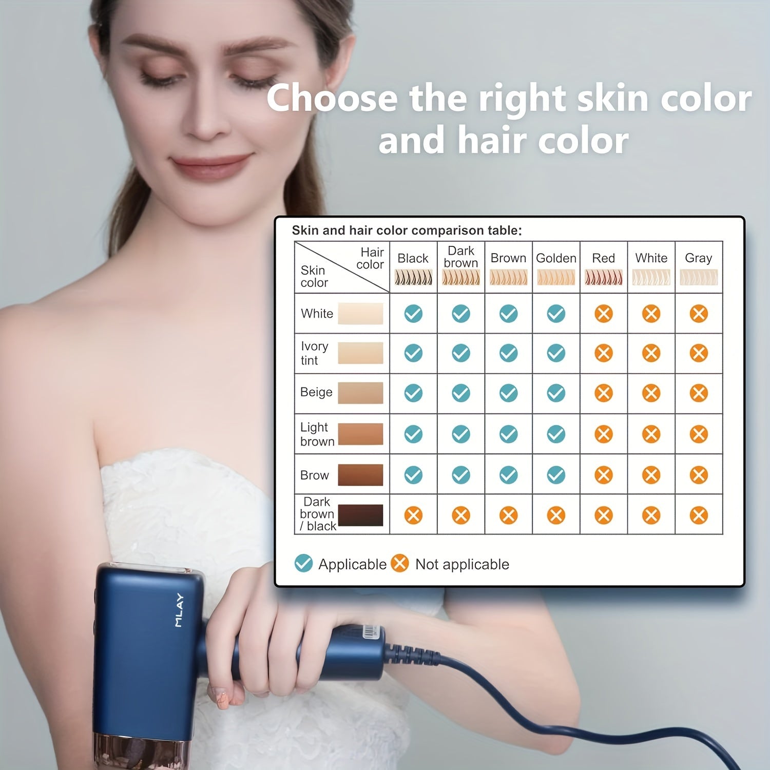 IPL Permanent Hair Removal System, Hair Removal Device Suitable for Women And Men, Whole Body Hair Removal, Unique Ice Compress Function, 5 Power Levels & 2 Flash Modes, High Energy And Fast Hair Removal