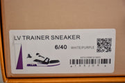 Louis Vuitton LV Trainer Sneaker White Purple
