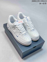 Nike Air Force 1 '07 Low White Reflective Swoosh Sneakers