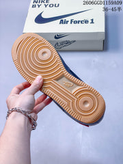 Nike Air Force 1 Low DD1982-367 Navy and White Gum Sole