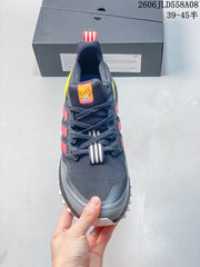 Adidas Ultraboost Trail Running Shoes, Gray and Neon Yellow