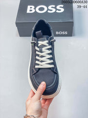 BOSS Navy Low-Top Lace-Up Sneakers 05GGD600A30