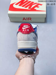 Nike Air Force 1 Low x The North Face Sneakers, Navy and White