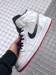 Air Jordan 1 Mid Edison Chen White Silk CU2804-100 Sneakers
