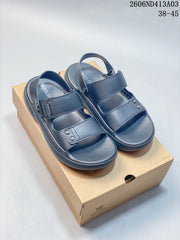 SREGIEK Men's Adjustable Strap Sandals, Dark Gray, 2606ND413A03