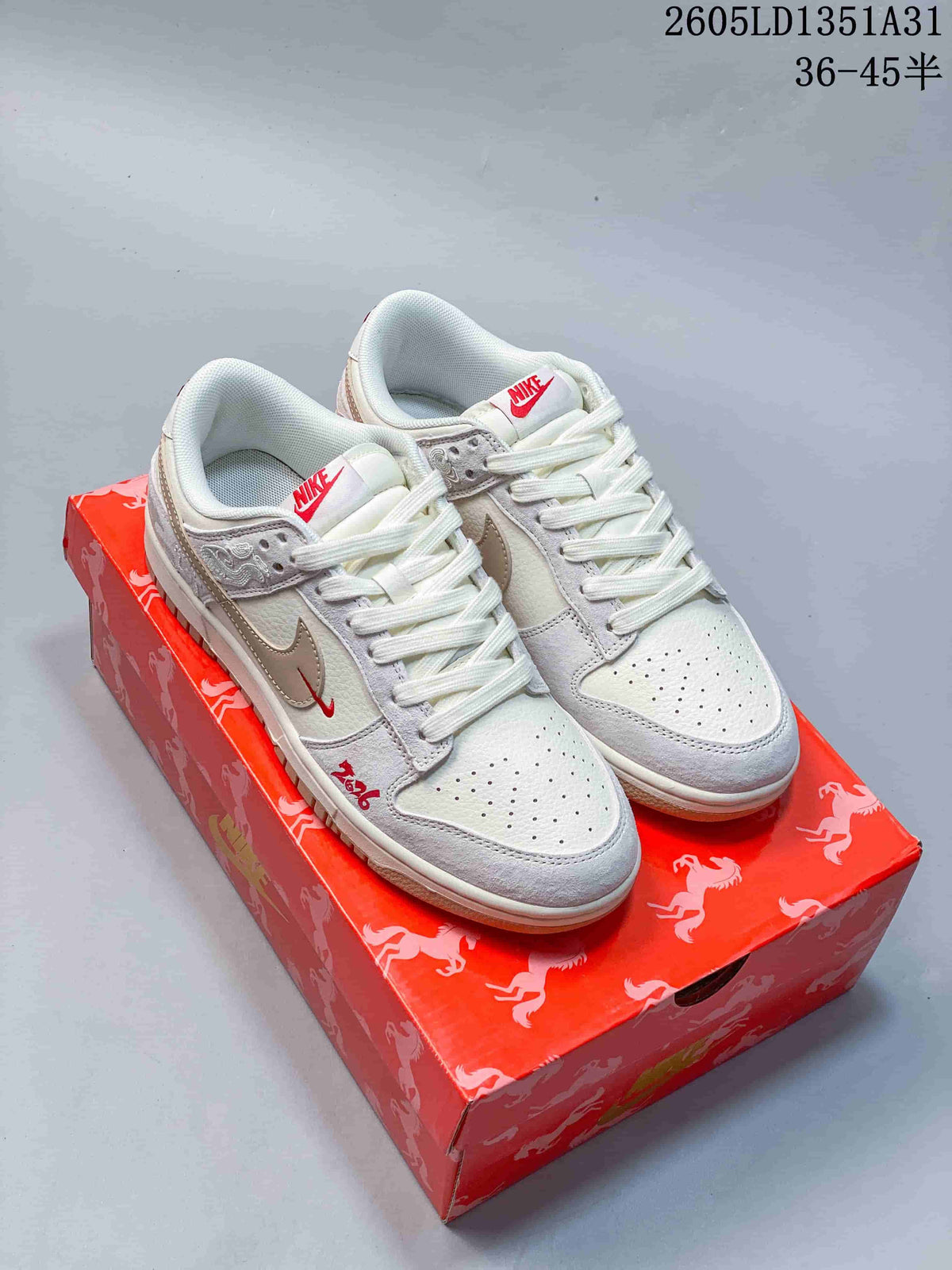 Nike Dunk Low Cloud Horse Embroidered Sneakers