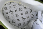 Louis Vuitton Green and White Low-Top Lace-Up Sneakers
