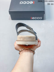 ECCO Two-Strap Slide Sandals Blue 06JJD514A04