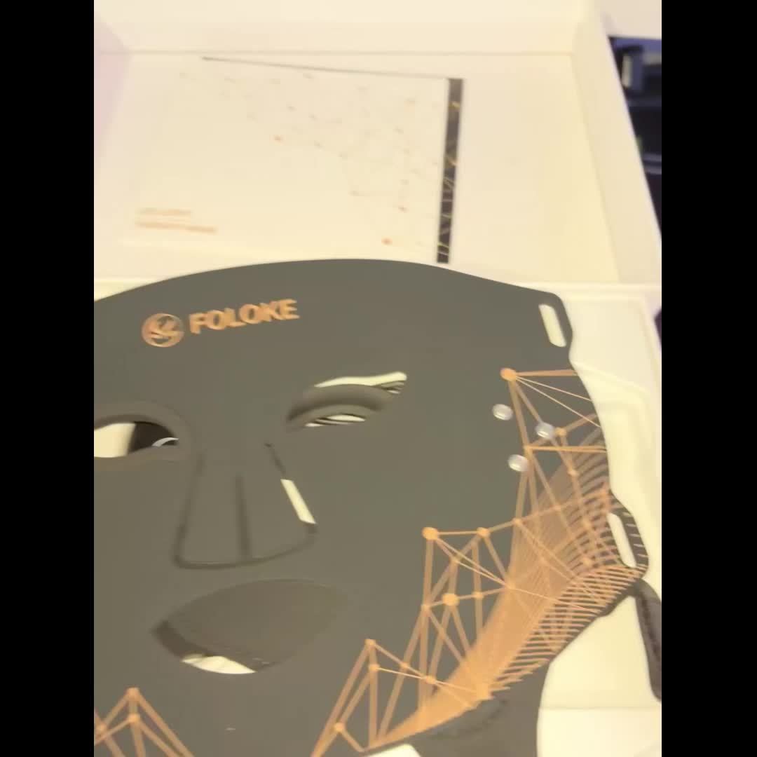 Fda Cleared FOLOKE Red Light Mask, Luminous Wireless LED Mask Light , Near Infrared Red Light (NIR), Body Beauty Machine For Home Care