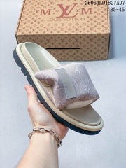 Louis Vuitton Murakami Monogram Slide Sandals, Pink