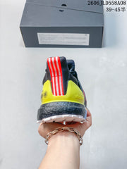 Adidas Ultraboost Trail Running Shoes, Gray and Neon Yellow