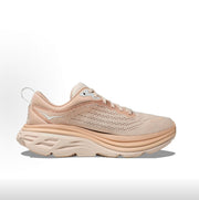 HOKA Bondi 8 Running Shoes in Beige Brown