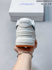 Off-White Out Of Office Low-Top Sneakers, White and Black