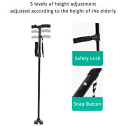 Electronics & Gadgets Aluminum alloy with Led light non-slip foldable walking stick