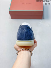 Stella McCartney Blue Suede-Style Loafers 06HXD387A07