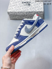 Nike SB Dunk Low Blue and White Sneakers