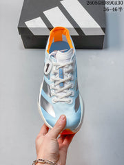 Adidas Adizero Adios Pro 4 Running Shoes, Blue and Orange KH6360