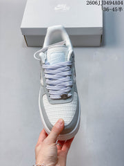Nike Air Force 1 '07 Low Sneakers in White and Light Gray