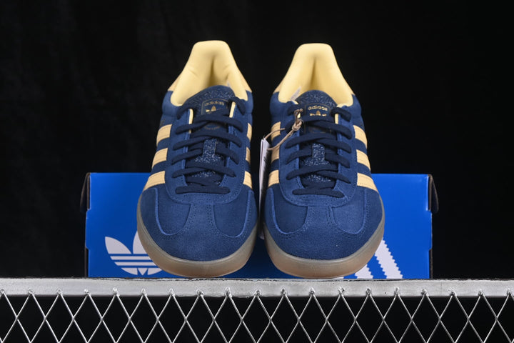 Adidas Gazelle Indoor IH6798 Navy Blue and Yellow Sneakers