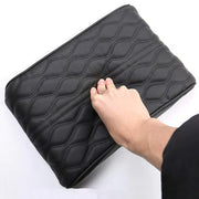 Leather Car Armrest Pad — Memory Foam Center Console Cover