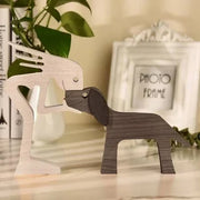 Handcrafted Wood Pet & Child Sculpture – Personalized Dog Cat Figurine Home Decor Gift