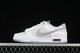 Nike SB Dunk Low White Silver Glitter Sneakers