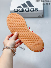 adidas Grand Court Base 00s Red Low-Top Sneakers