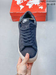 Nike Devin Booker Blazer Sneakers, Navy and White, 06JJD183A03