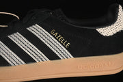 adidas Gazelle Indoor Sneakers Black with Gum Sole JI2755