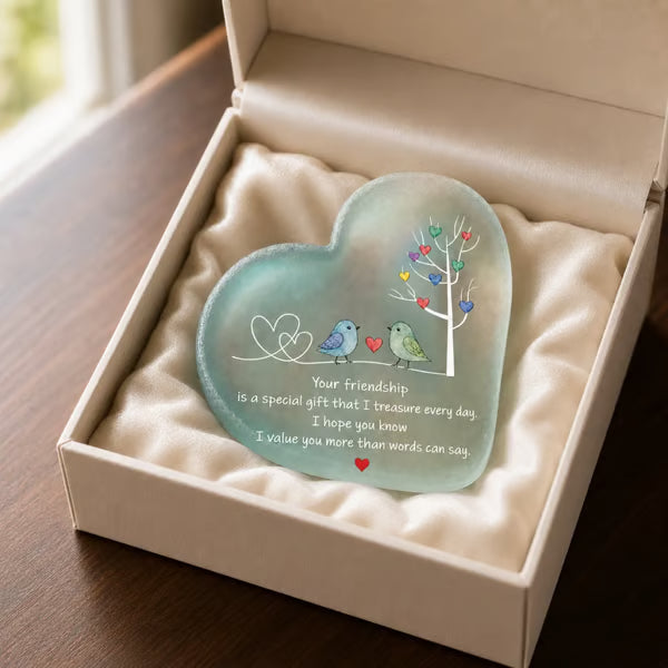 Storage & Organization 🌊Heartfelt Friendship Seaglass Keepsake Plaque-✨Shaped by Sea Nature & Crafted by Hand