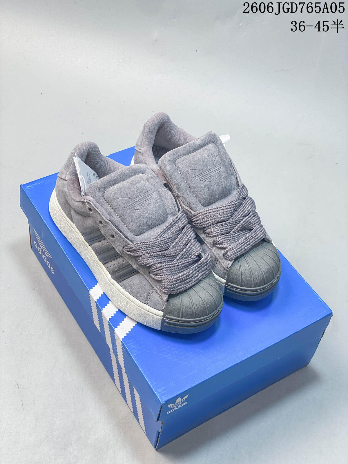Adidas Originals Superstar XLG Grey Low-Top Sneakers KI3515