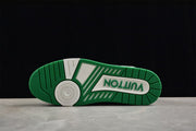 Louis Vuitton LV Trainer Sneaker in White, Green and Black