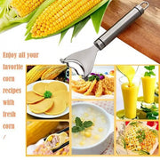 Stainless Steel Corn Stripper & Cob Peeler | 304 Steel | Fast & Easy Corn Kernel Remover