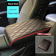 Leather Car Armrest Pad — Memory Foam Center Console Cover