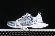 Balenciaga 3XL Split Logo Sneakers White Navy Grey