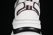 GCDESIGN G24X4338 Chunky Sneakers, White, Silver & Burgundy
