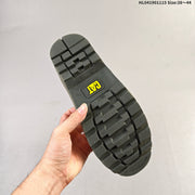 CAT Low-Top Lace-Up Work Boots in Honey Yellow