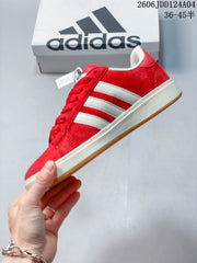 adidas Grand Court Base 00s Red Low-Top Sneakers