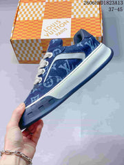 Louis Vuitton Tilted Low Sneakers in Blue Monogram