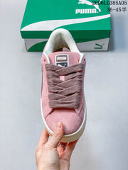 PUMA Suede XL Pink Suede Platform Sneakers