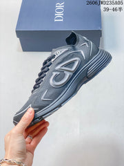 Dior B30 Grey Mesh Low-Top Sneakers JGD101-GDG