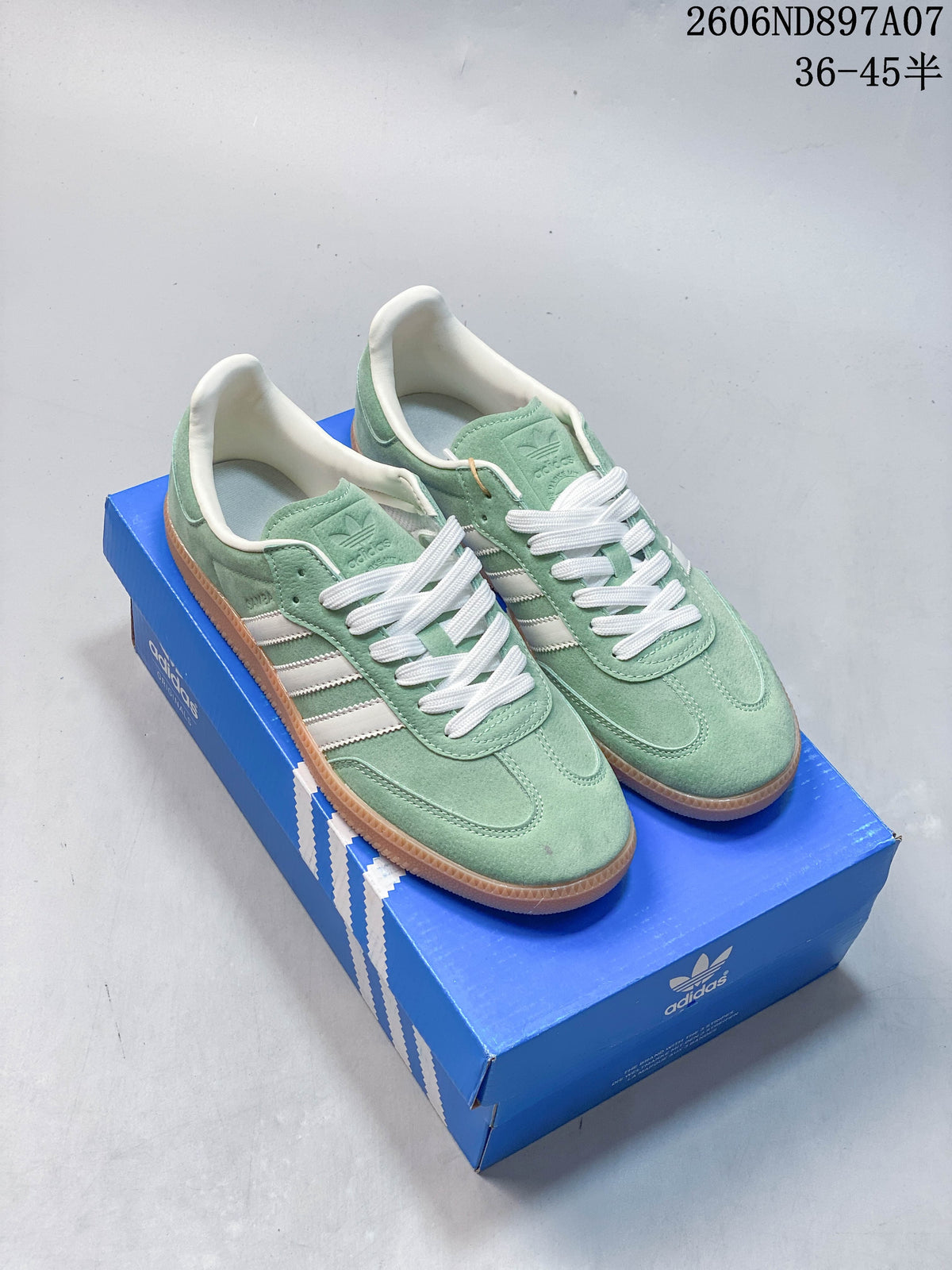 adidas Originals Samba Low-Top Sneakers, Mint Green/White, KH8706