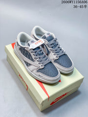 Nike Air Jordan 1 Low OG SP Travis Scott Fragment Blue Sneakers