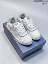 Dior 06GDD374A04 Low-Top Sneakers in White and Gray