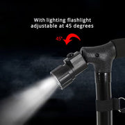 Electronics & Gadgets Aluminum alloy with Led light non-slip foldable walking stick