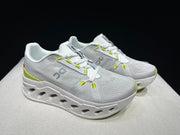On Cloudeclipse White Green Running Sneakers