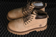 Timberland TB10069-1 Beige Faux-Fur-Lined Ankle Boots