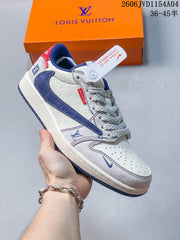 Jordan Air Jordan 1 Low Fragment Travis Scott White Blue